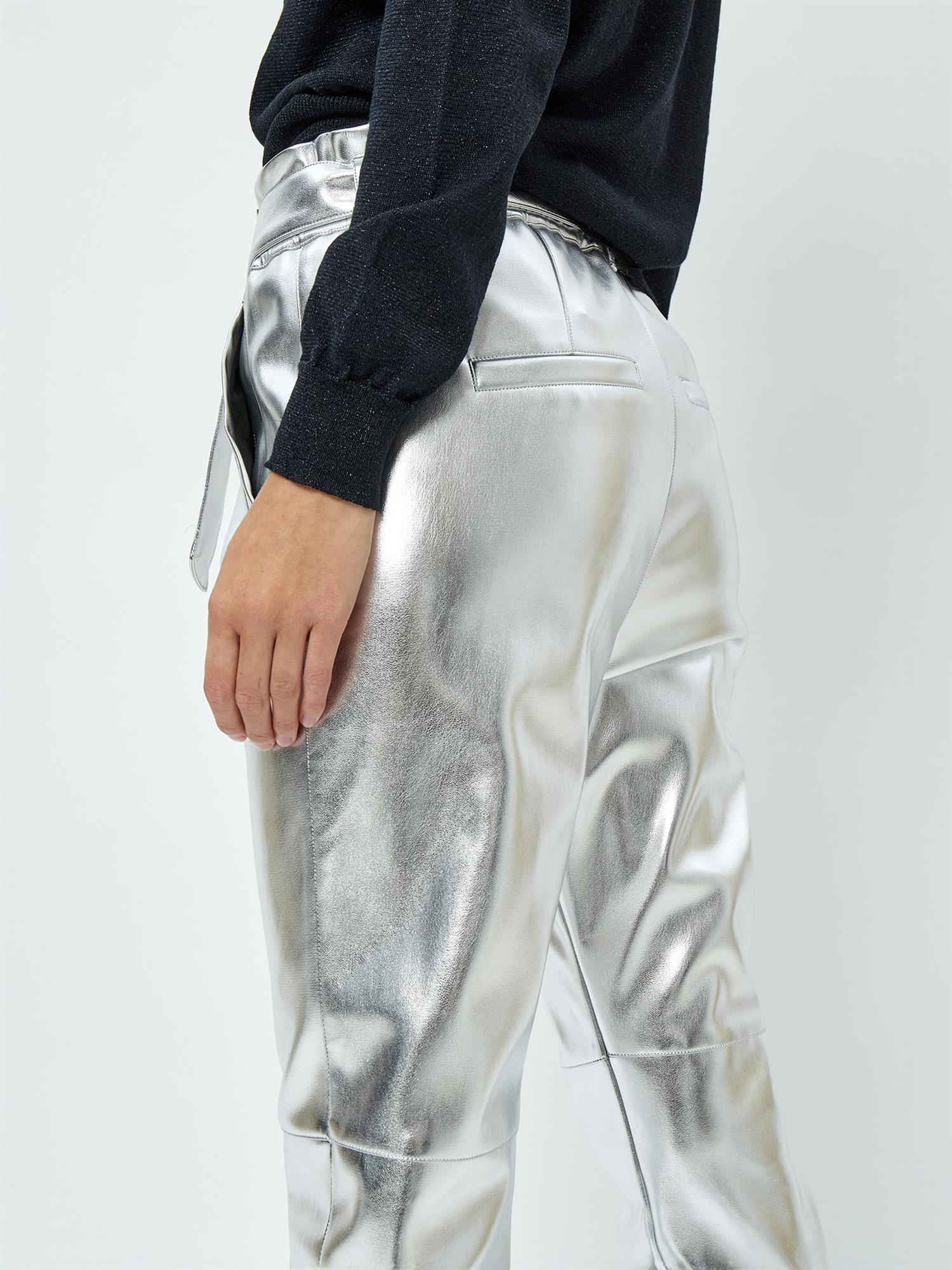 Jayda Metallic PU Pant