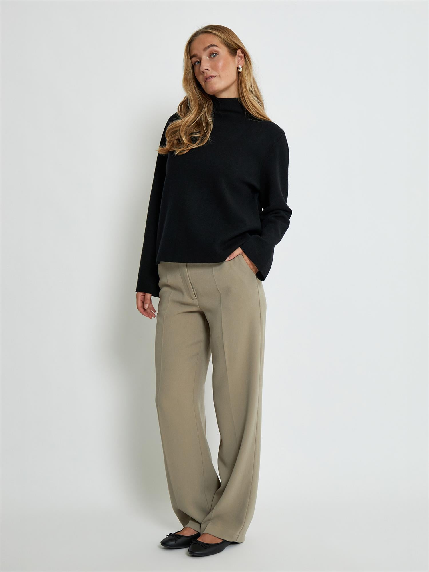 Lupi High Neck Knit Pullover