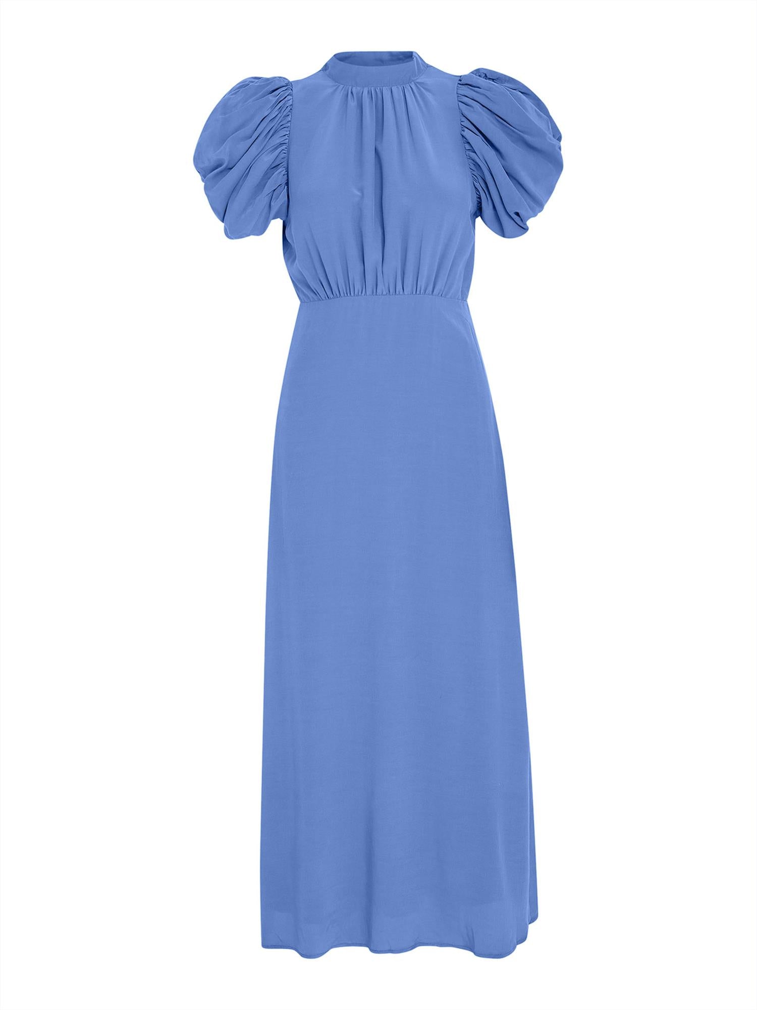 Alicia Puff Short Sleeve - Blue Bonnet