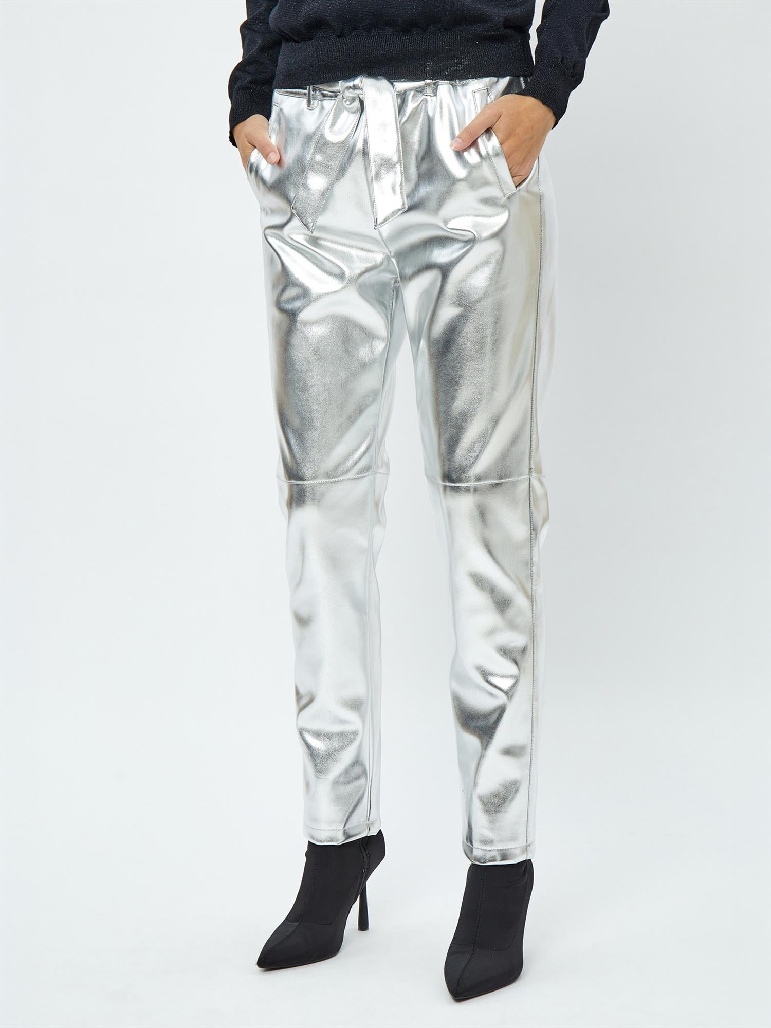 Jayda Metallic PU Pant